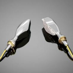 LED blinkr DIAMOND, se štítkem, chrom, E-mark (2ks)